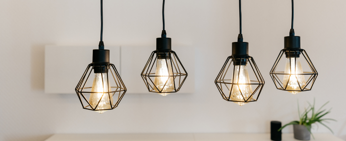 A group of light bulbs.