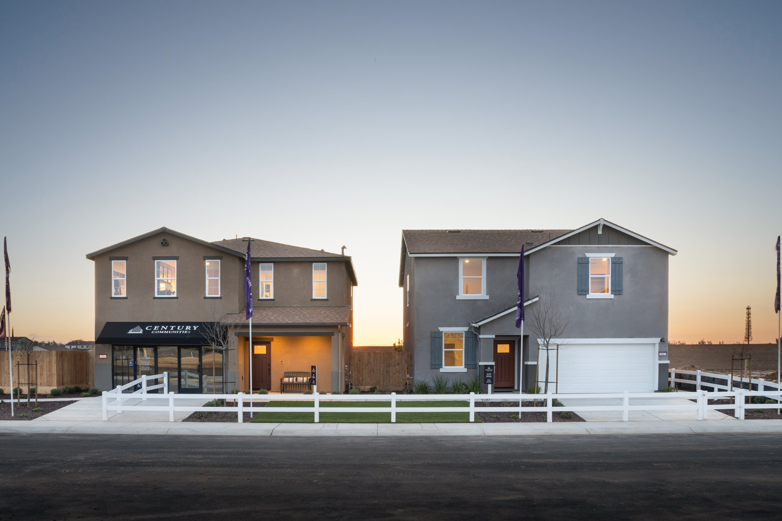 A couple of buildings.