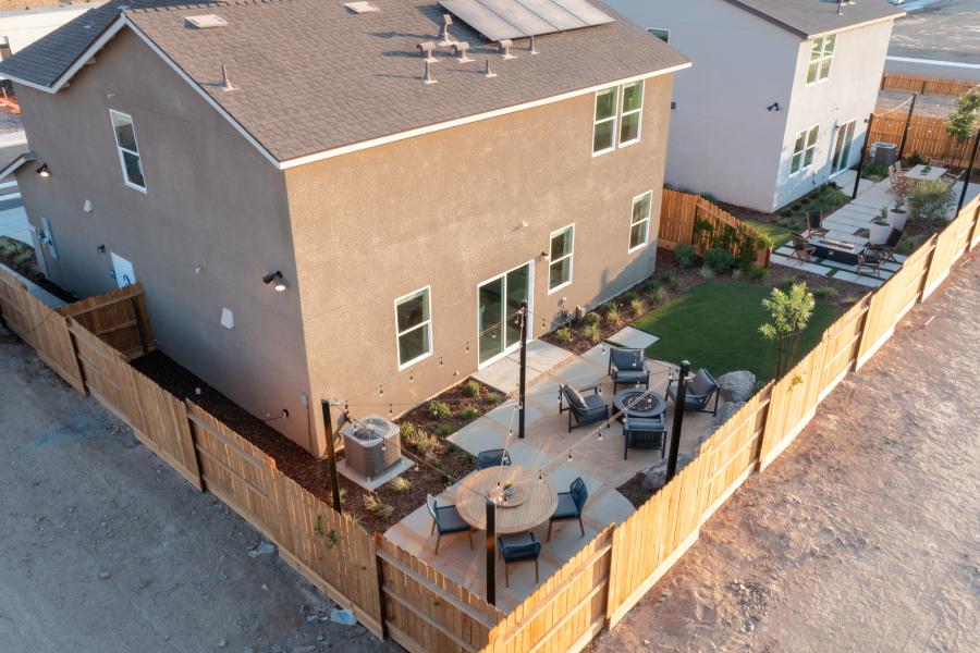 A rooftop of a house.