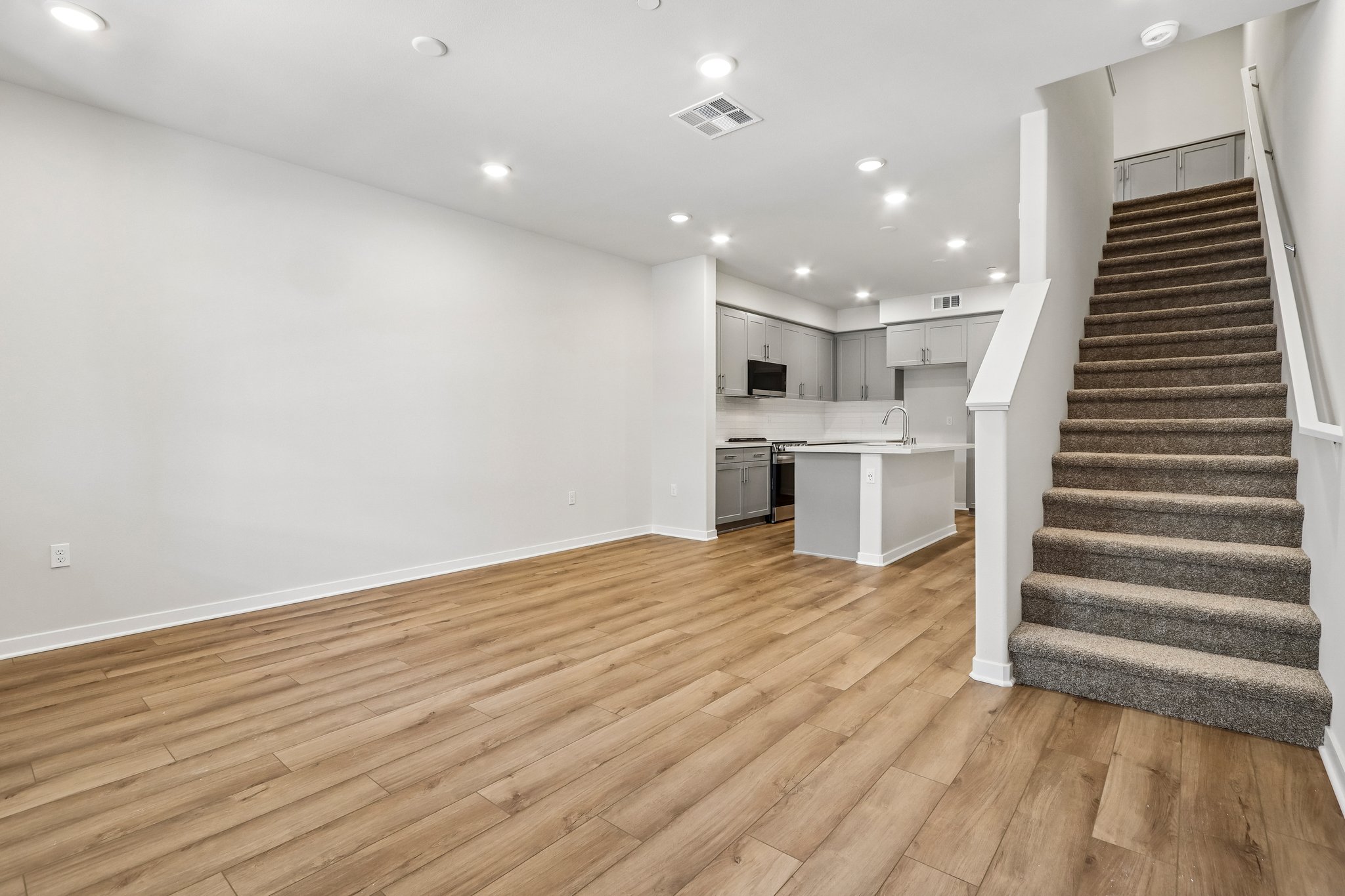 A large empty kitchen.