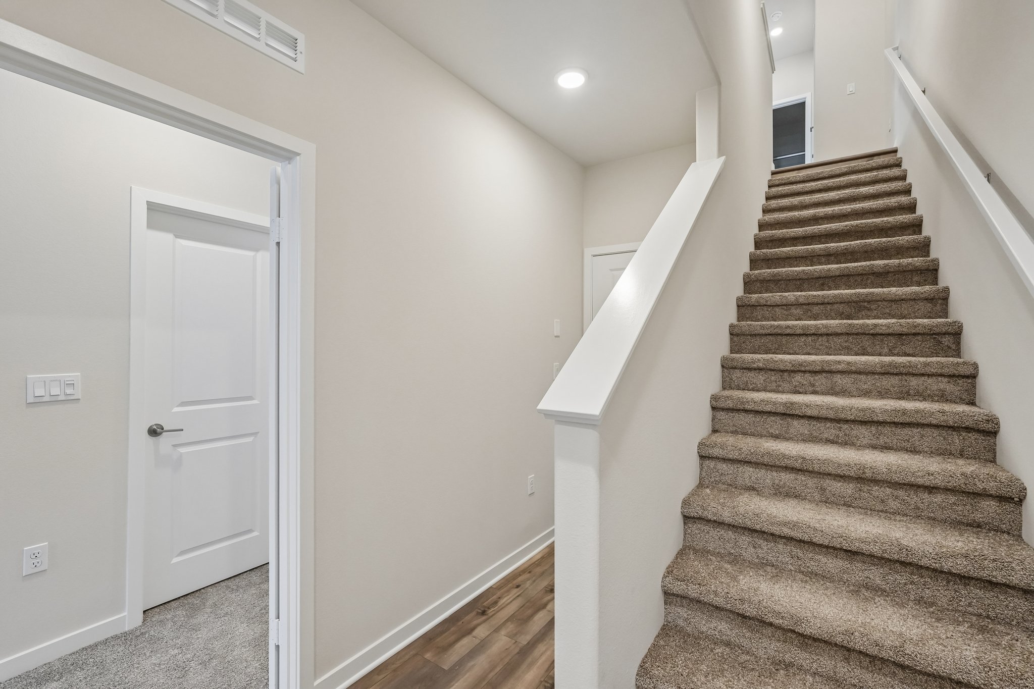 A staircase in a house.