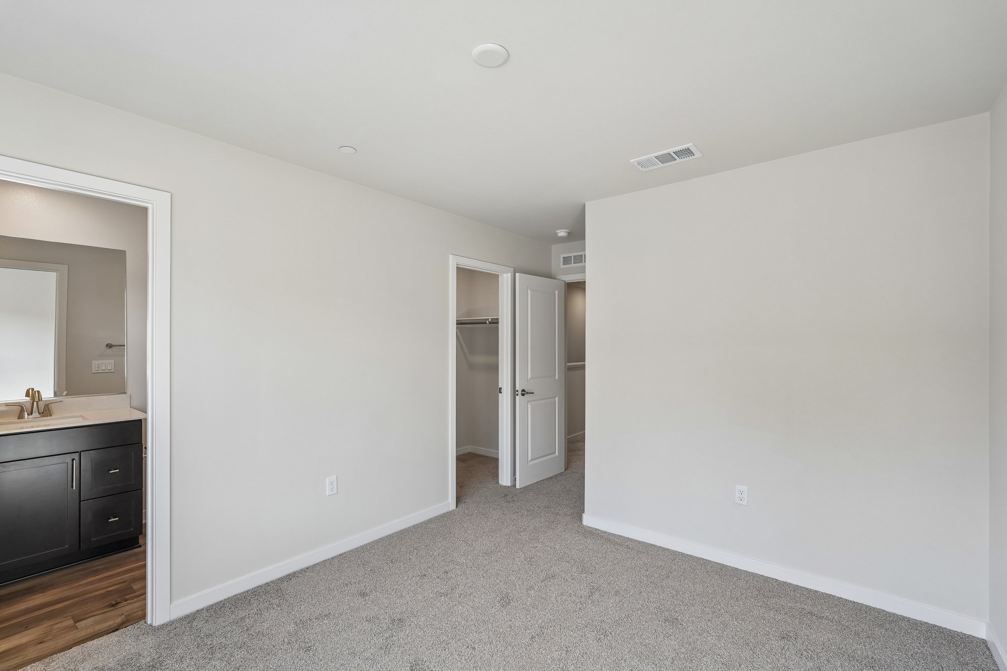 A room with white walls.