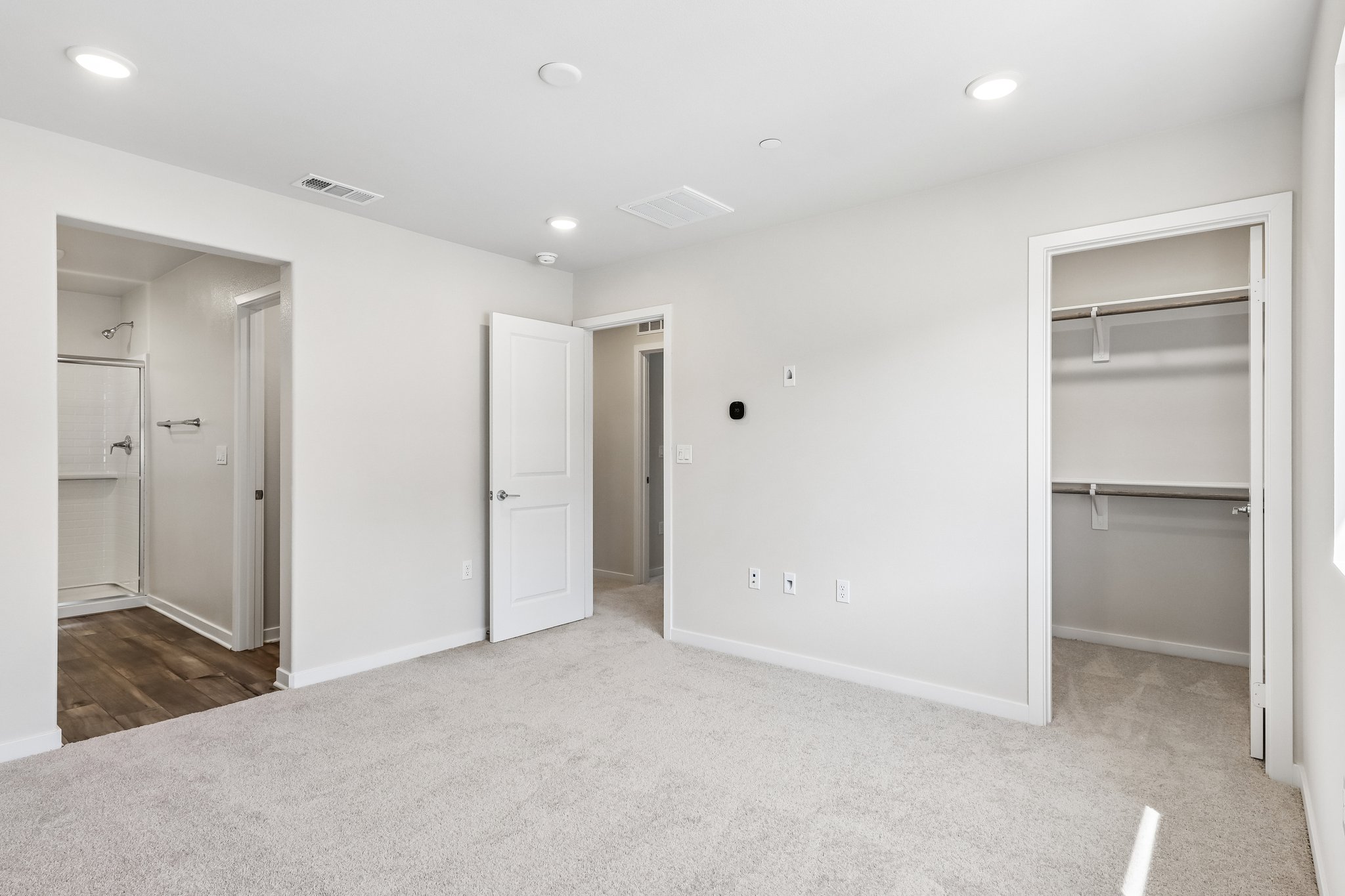 A room with white walls.