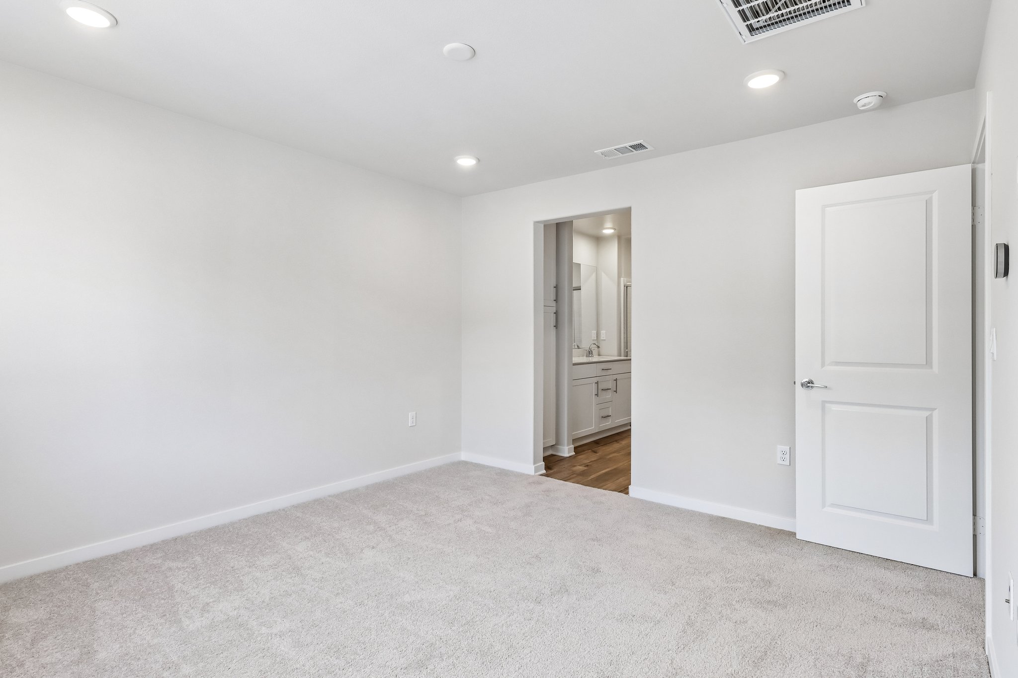 A room with white walls.