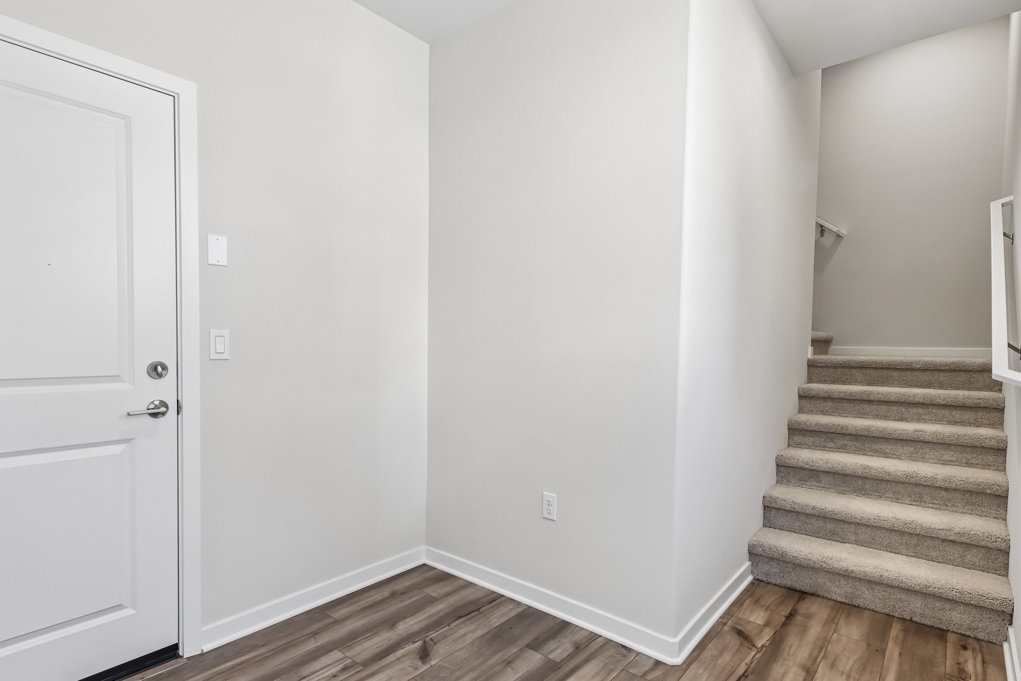 A staircase in a house.