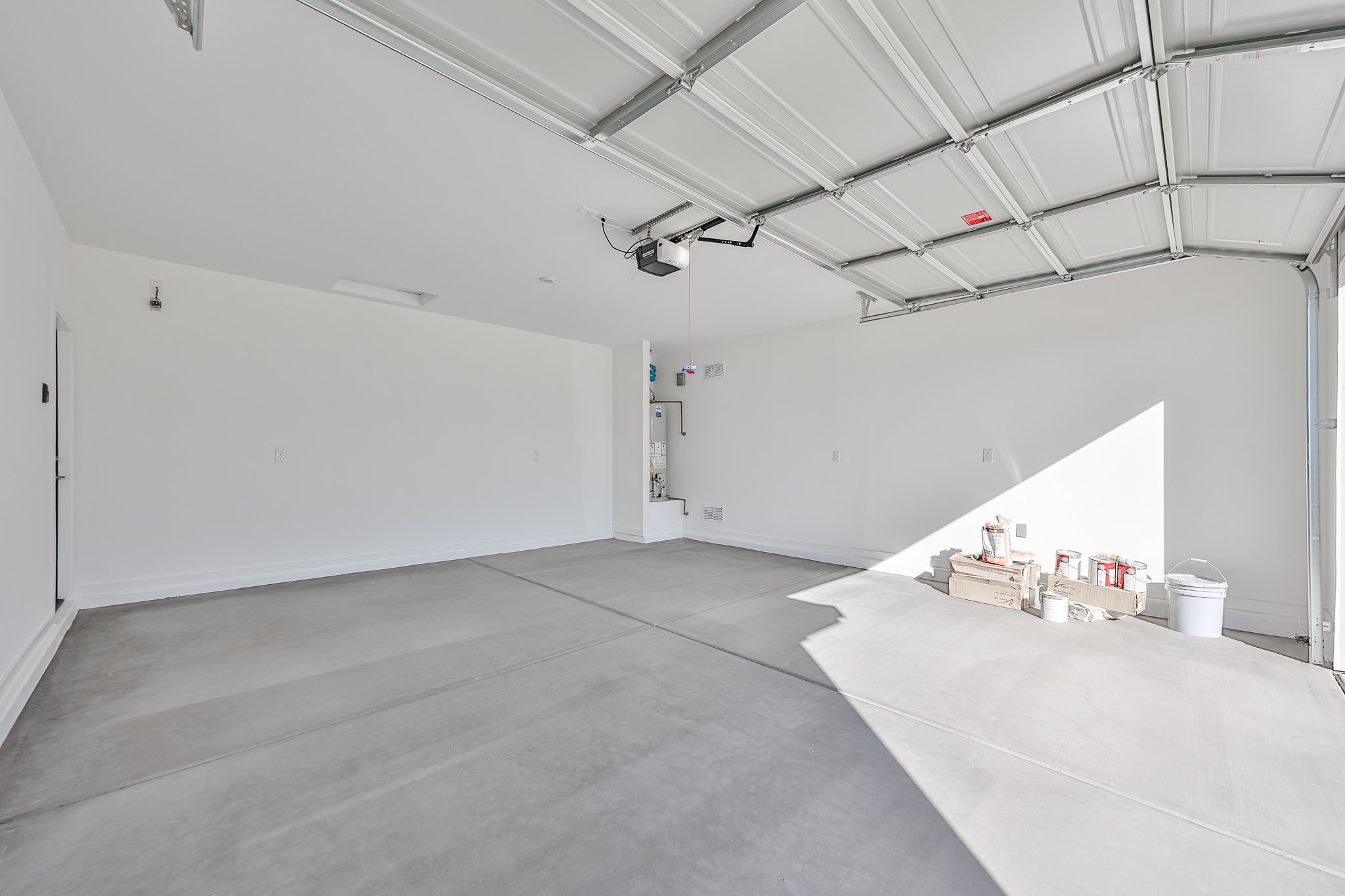 A room with white walls.