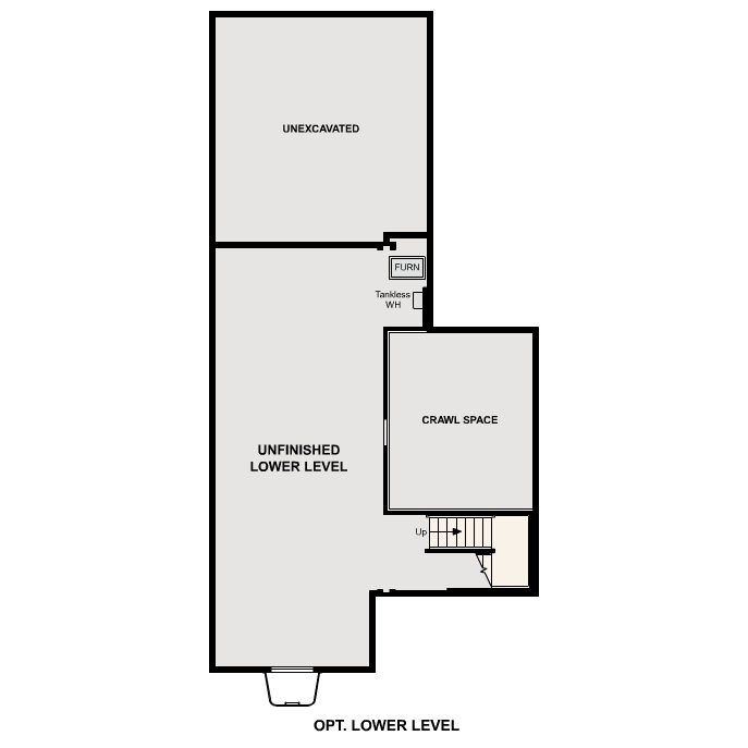Diagram. Stratton Floorplan, Basement Option