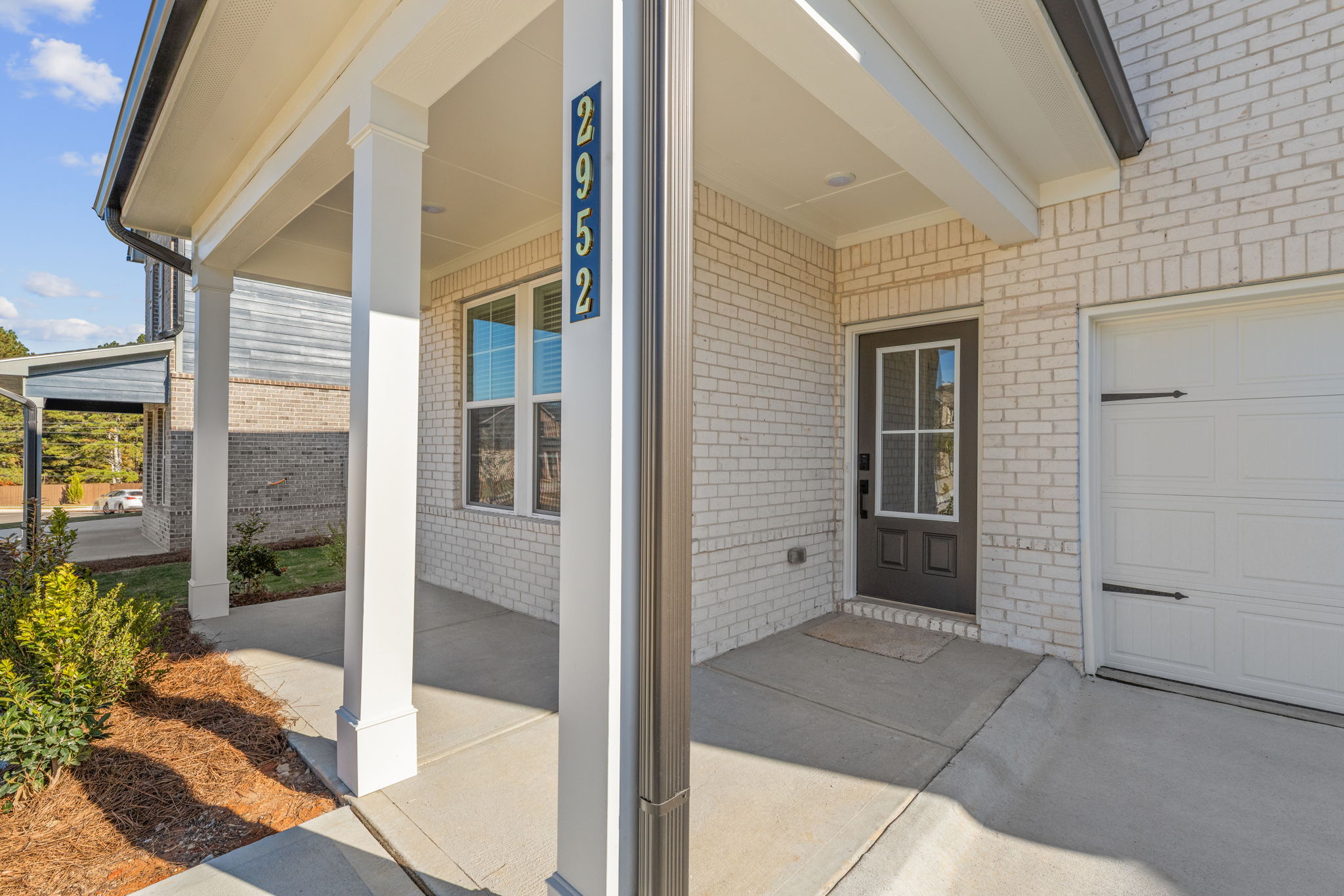 A building with a sign on the front.