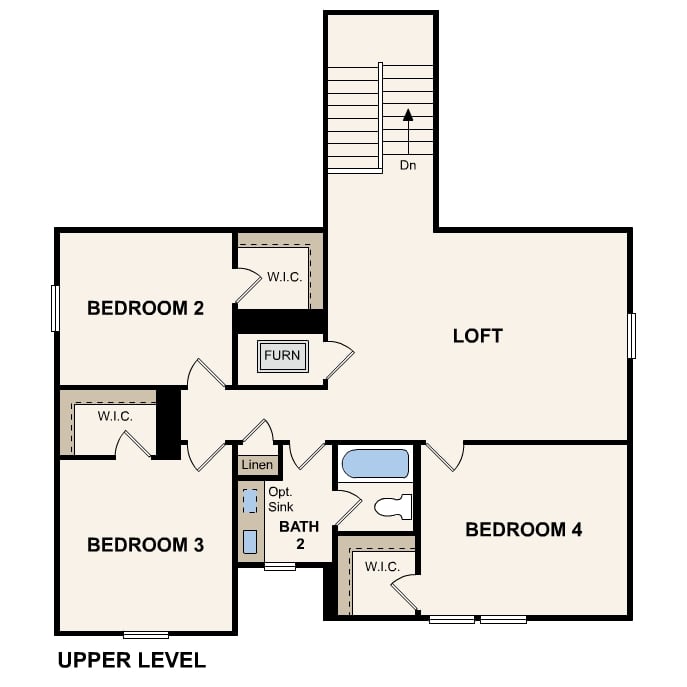 Savannah plan, second floor