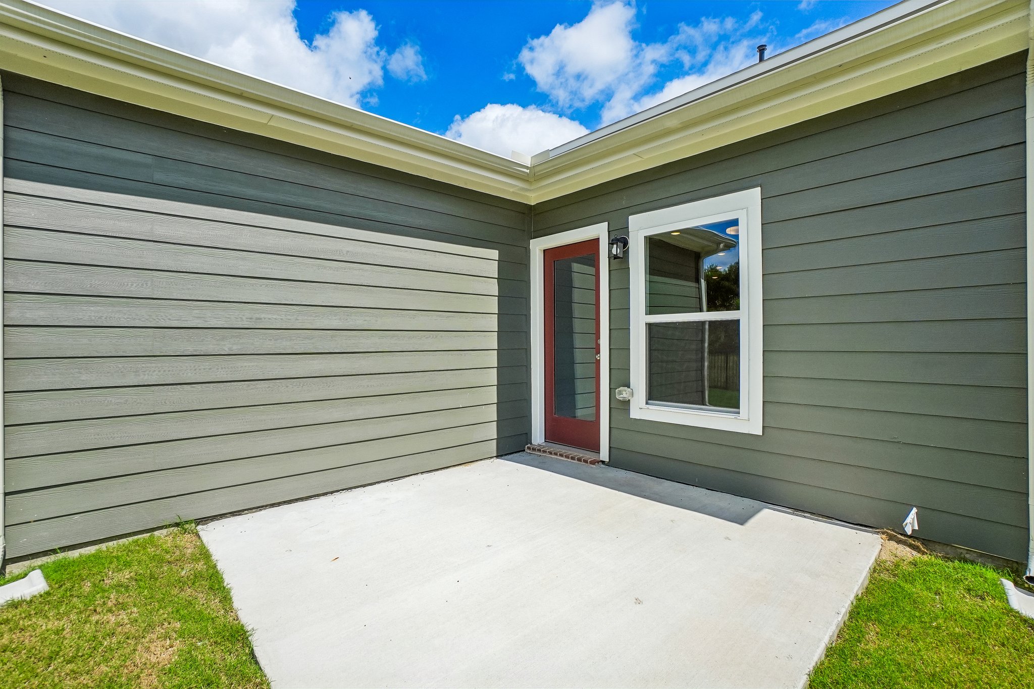A house with a garage.