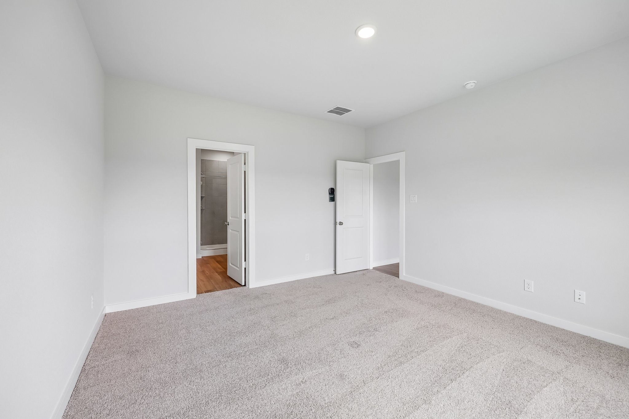 A room with white walls.