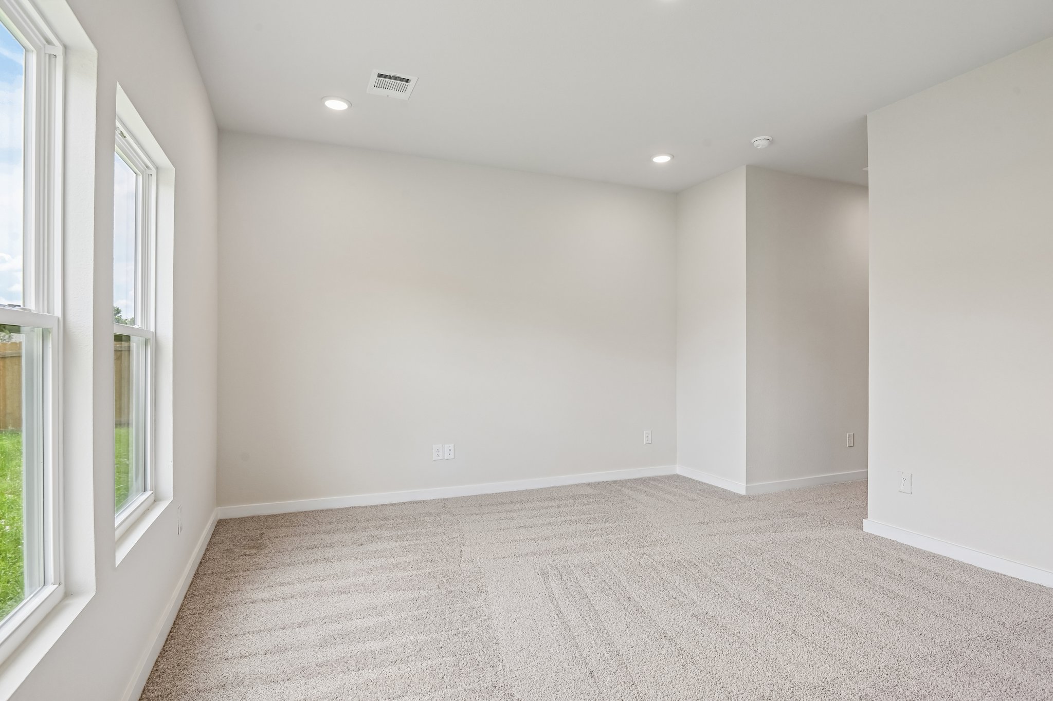 A room with white walls.