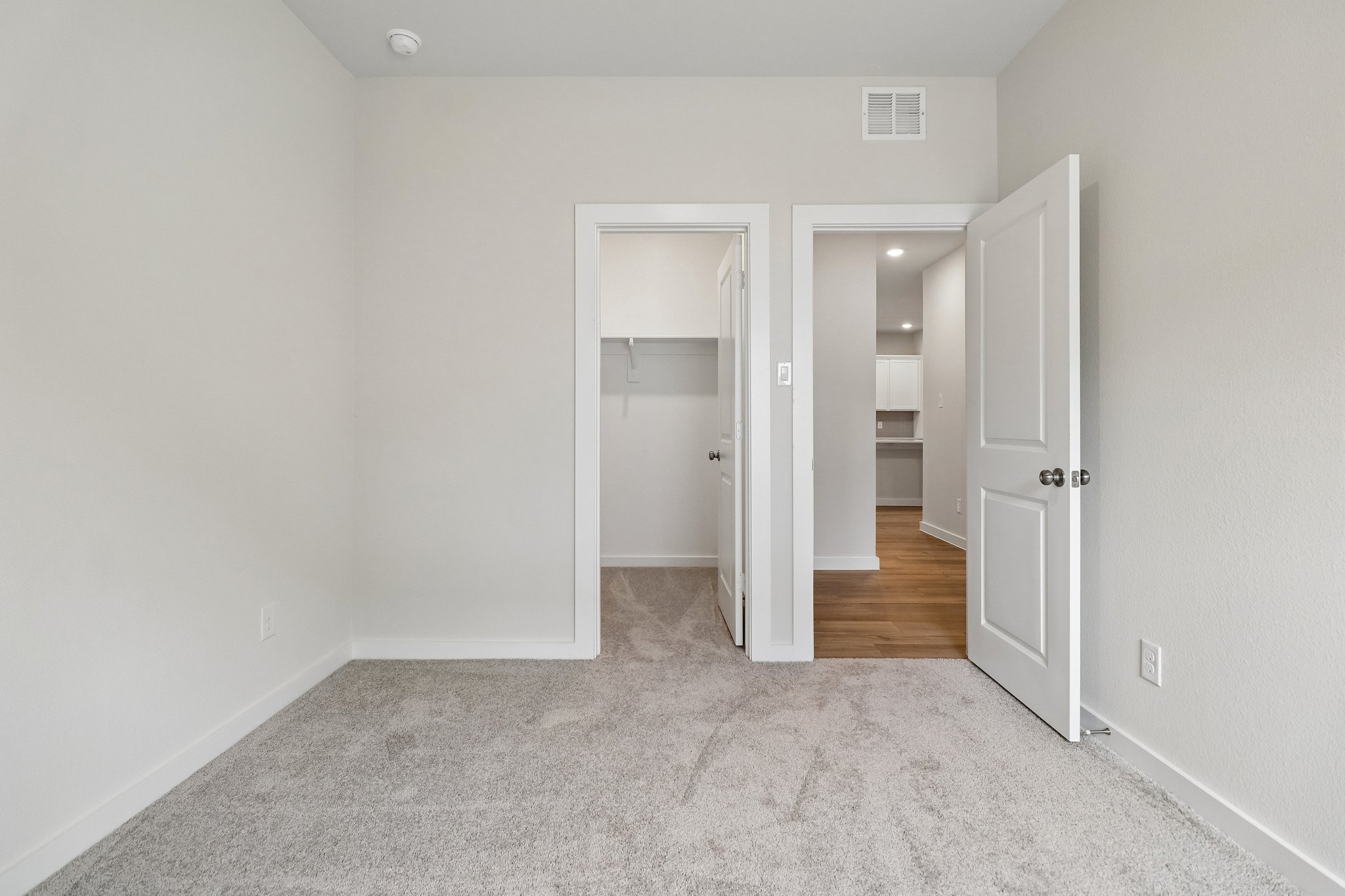 A room with white walls.