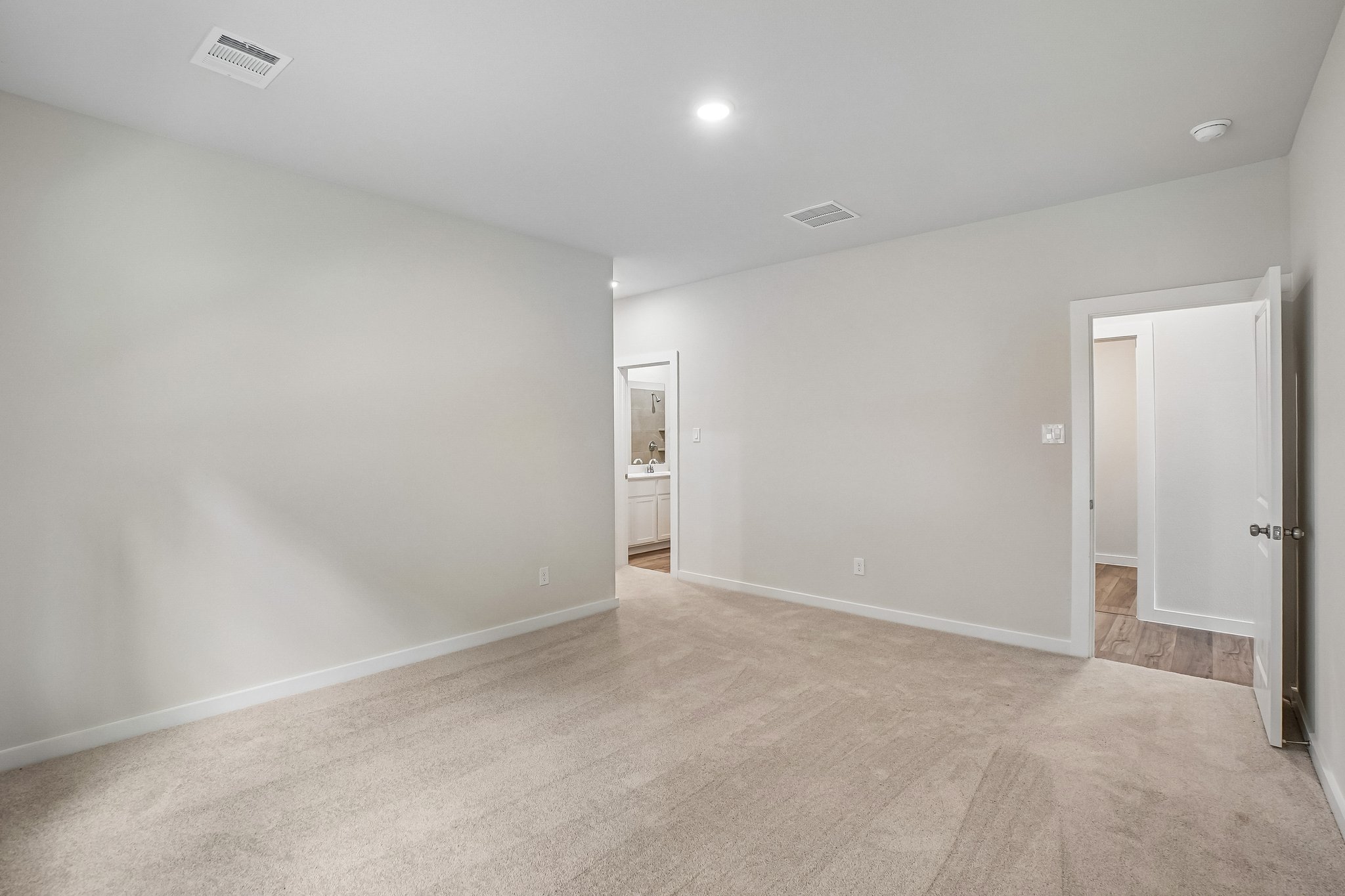 A room with white walls.