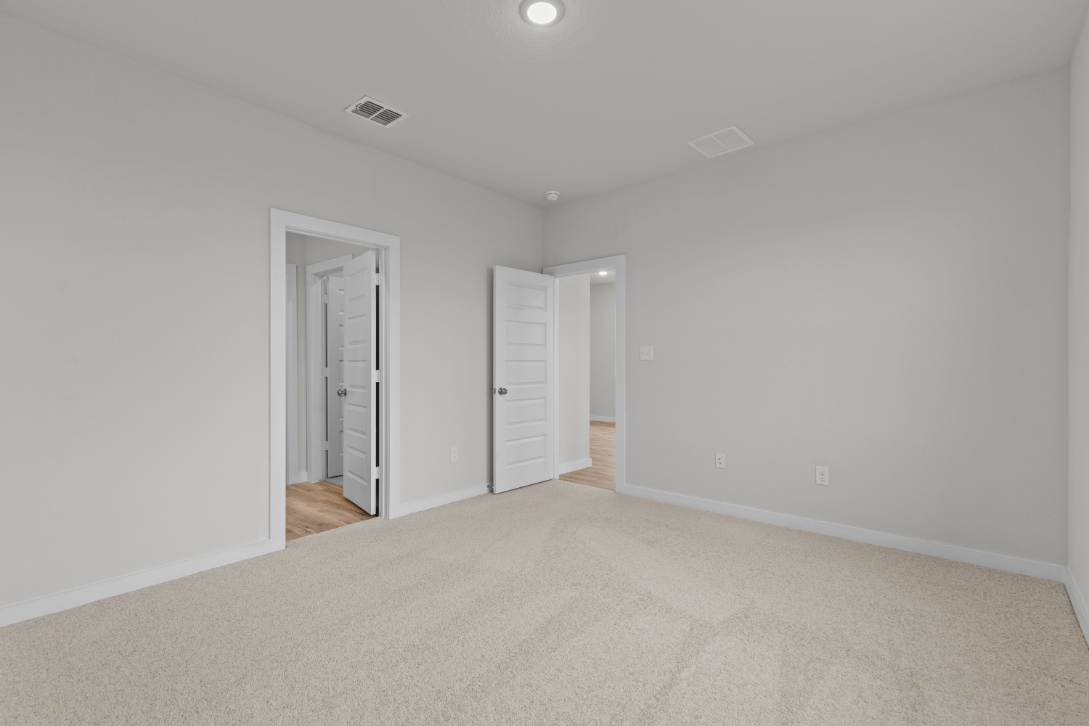 A room with white walls.