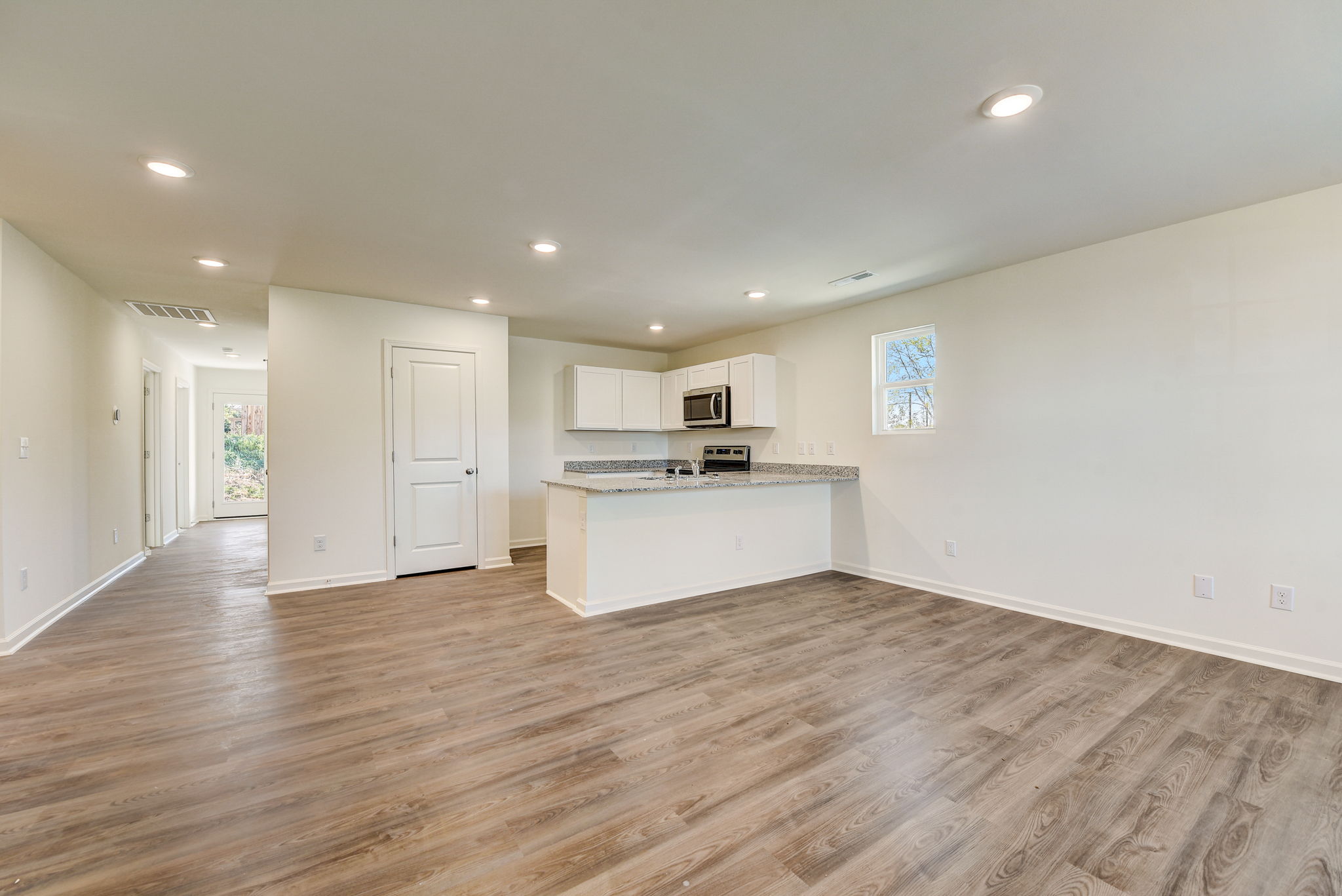 A large empty kitchen.