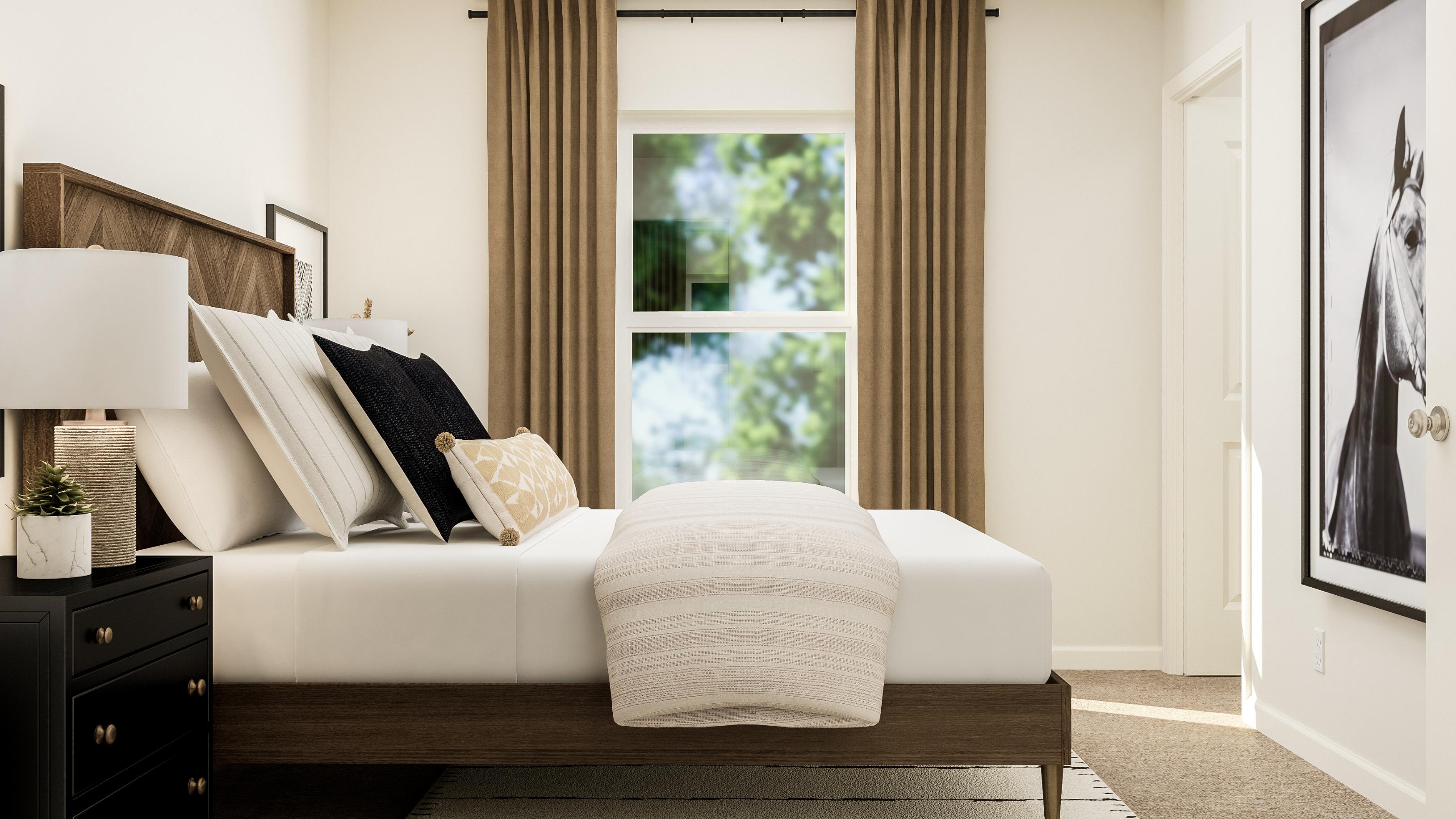 A white couch in a room.